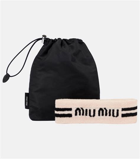 miu miu tennis headband|miu michael headband.